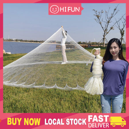 Freebies 8M Super Fishing Net with Steel Pendant, 10M Cord