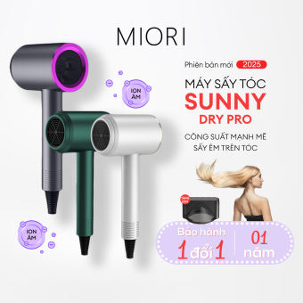 Máy Sấy Tóc MIORI Sunny Pro ION ÂM 2 Chiều Nóng Lạnh, Công Suất Lớn 1000W, Bảo Hành 1 Năm 1 Đổi 1 - Lamdepdeal