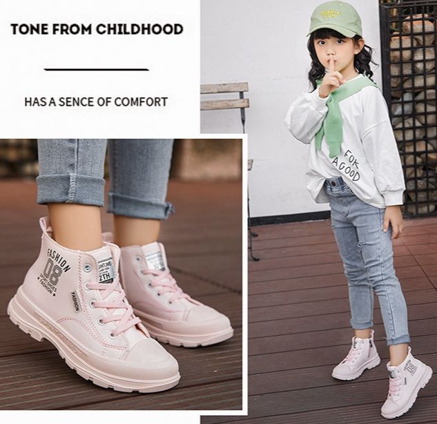Giày bốt bé gái, giày cao cổ bé gái - Mẫu mới SD73