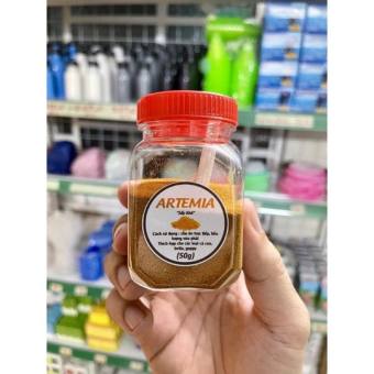 50g Artemia sấy khô, thức ăn cho cá 7 màu, cá betta, cá thủy sinh