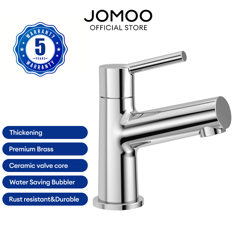 Vòi Lavabo Lạnh Đồng Thau Xi Bóng Cao Cấp Vòi Lavabo Rửa mặt Lạnh