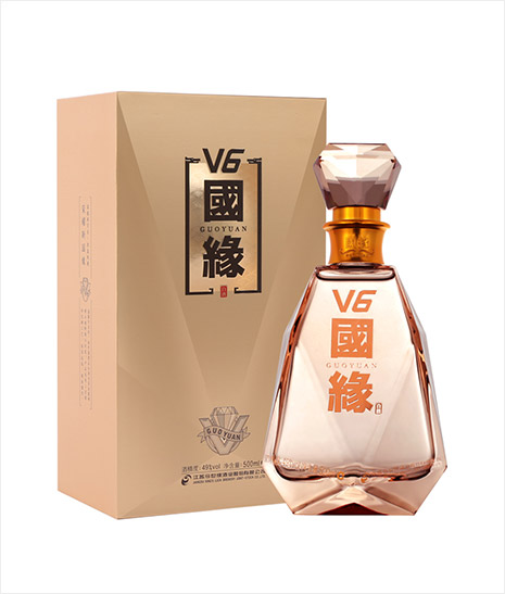 国缘V3 白酒40.9% 500ml/瓶GuoYuan V3 40.9% Baijiu 500ml/Bottle