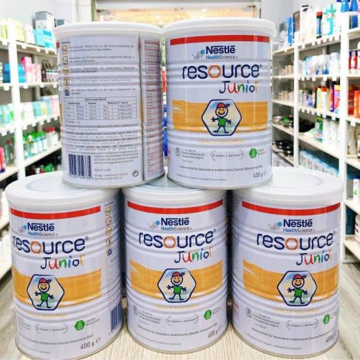 Sữa tăng cân cho trẻ biếng ăn suy dinh dưỡng chậm lớn Nestle Resource Junior 400g Đức hỗ trợ ăn ngon hấp thụ tốt an toàn phù hợp cho bé từ 1 tuổi đến 10 tuổi - mẹ bean bon