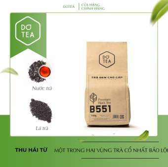 Hồng trà pha chế trà sữa, gói 100gam trà đen cao cấp B551 Dotea, sắc nước nâu đỏ, thơm trà, vị dịu ngọt (HỎA TỐC)