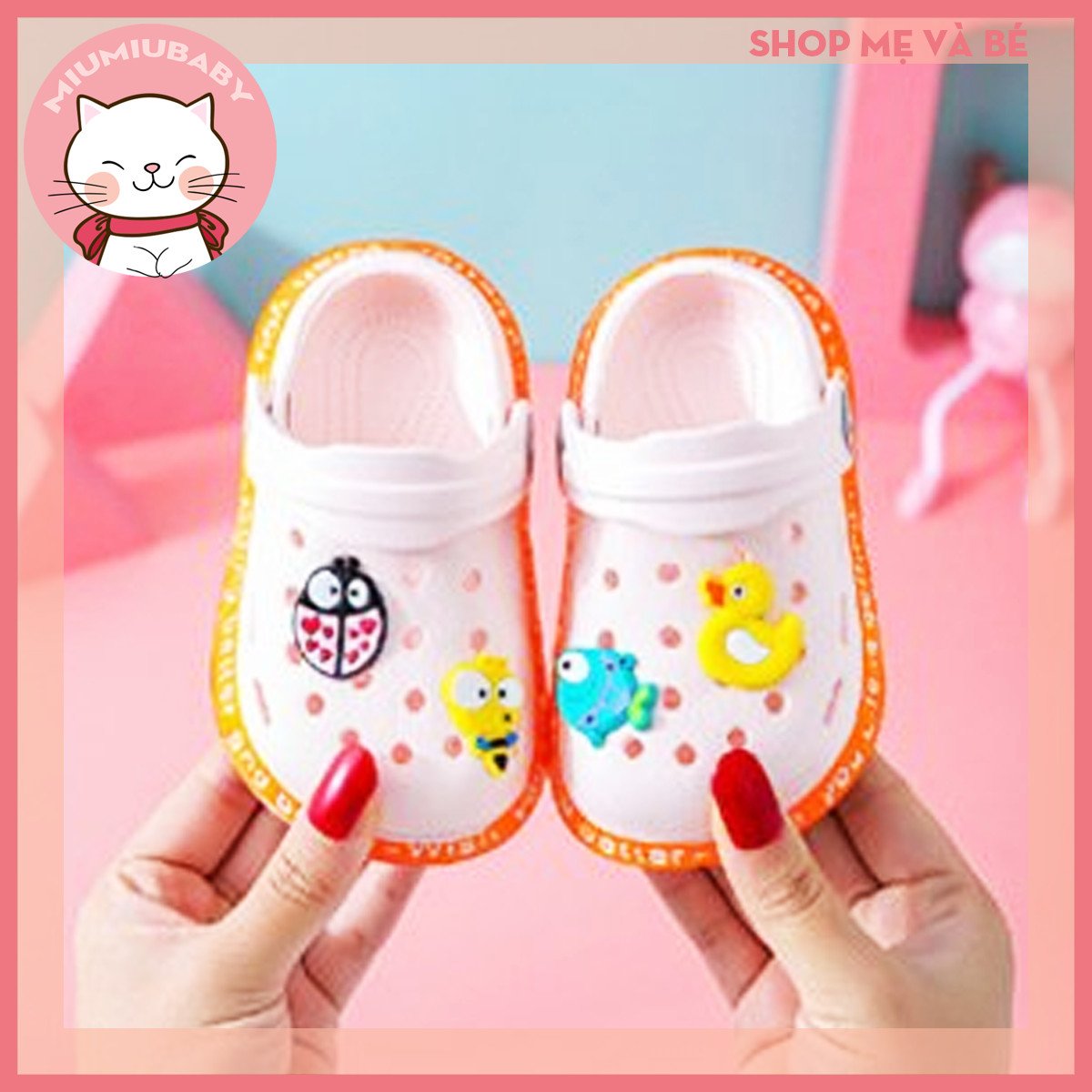 Dép sục vịt siêu đáng yêu cho bé trai bé gái siêu nhẹ chống trượt