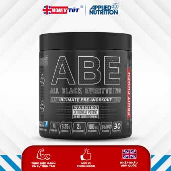 Bột uống ABE Applied Nutrition 30 lần dùng Pre workout tăng lực, tăng sức bền hỗ trợ vận động