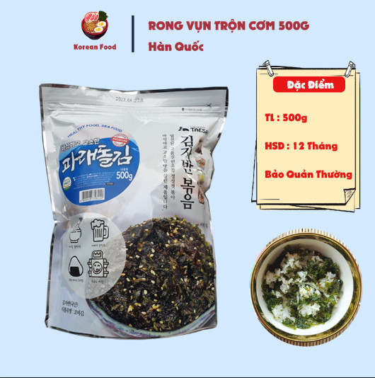 Rong biển vụn trộn cơm hàn quốc k-wook 500g_ có vừng
