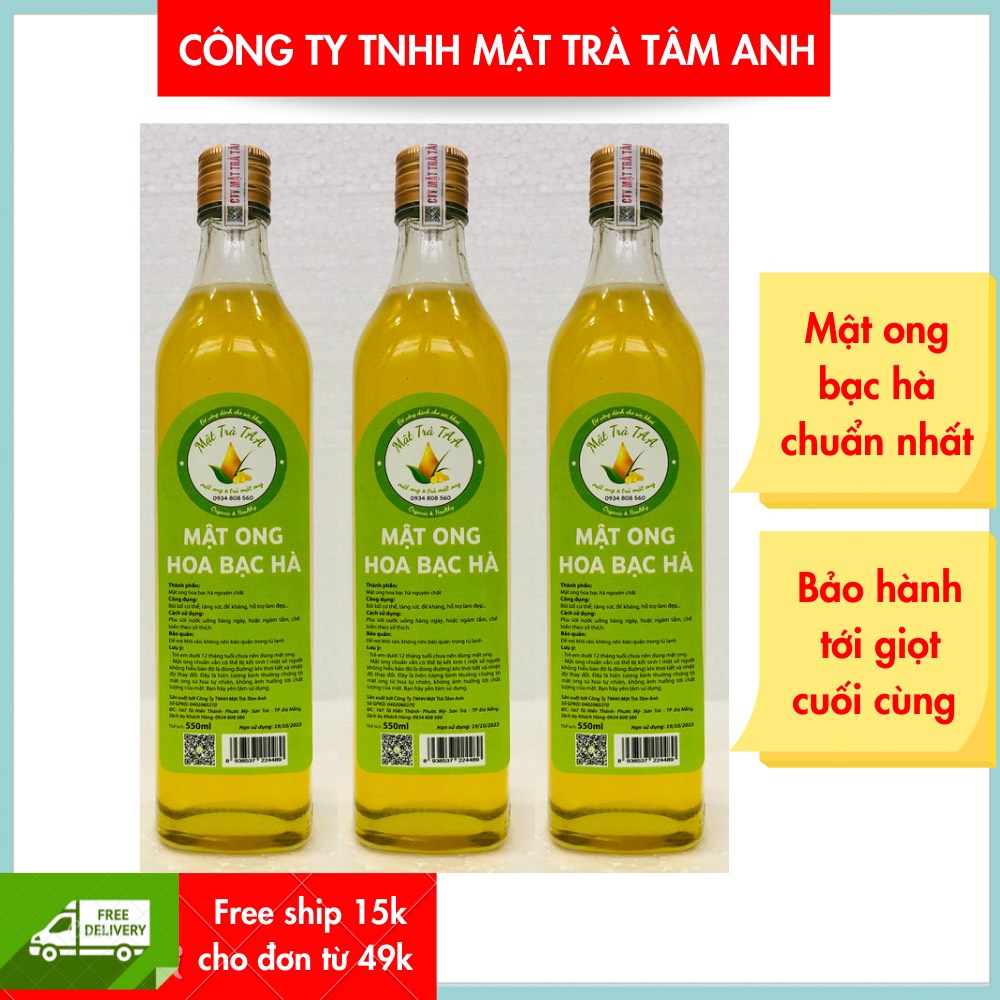 [Trợ giá dùng thử] Mật ong hoa bạc hà nguyên chất, đặc sản tỉnh Hà Giang, thơm ngon bổ dưỡng, Mật trà TAA cam kết chất lượng