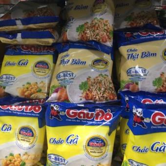 1 GÓI CHÁO ĂN LIỀN GẤU ĐỎ 50G