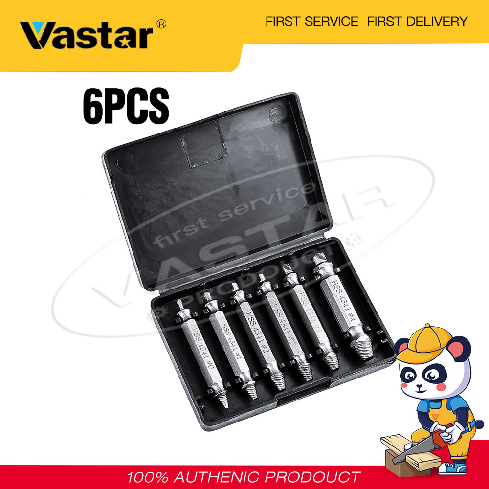 6 Chiếc Dụng Cụ Tháo Ốc Vít Bị Hư Hỏng Vật Liệu Vastar, Đầu Vít Gãy, Mũi Khoan, Tháo Vít Dễ Dàng Ra Khỏi Bu Lông