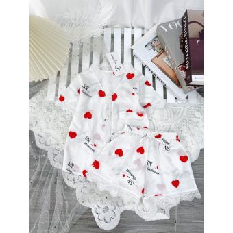 Bộ Đồ Ngủ Pijama Lụa Satin Dành Cho Bé Gái Set Quần Áo Trẻ Em Mặc Nhà Babi mama Size Đại Trẻ Em 3, 4, 5, 6, 7, 8, 9, 10, 11 Tuổi BN22