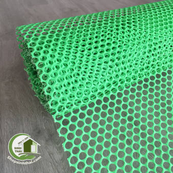 [ 1 mét ] Lưới nhựa mắt cáo màu xanh lá cây - khổ 100cm - lưới làm chuồng trại hàng rào