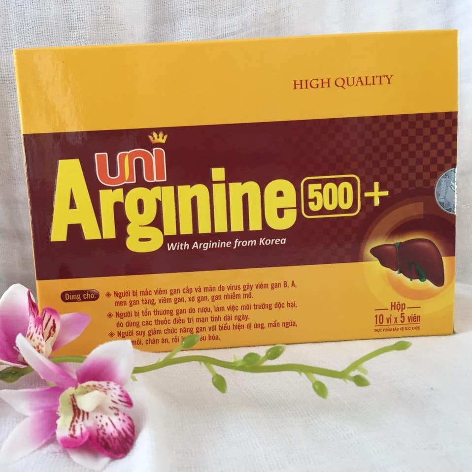 Viên uống giải độc gan arginine 500+ - uni pharma