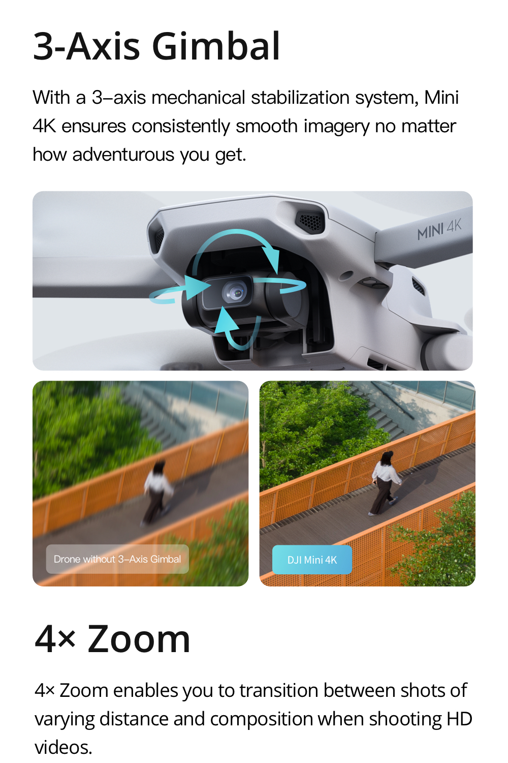 DJI Mini 4K - Camera Drone | Light & Portable | Under 249g | 4K/30fps High Quality Footage | 1/2.3" CMOS · v16