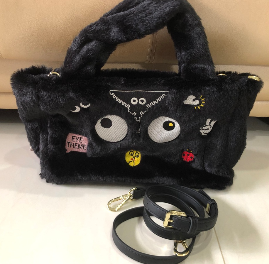 Eye Theme Crossbody Bag - Trendy Pu Material Handbag For Women