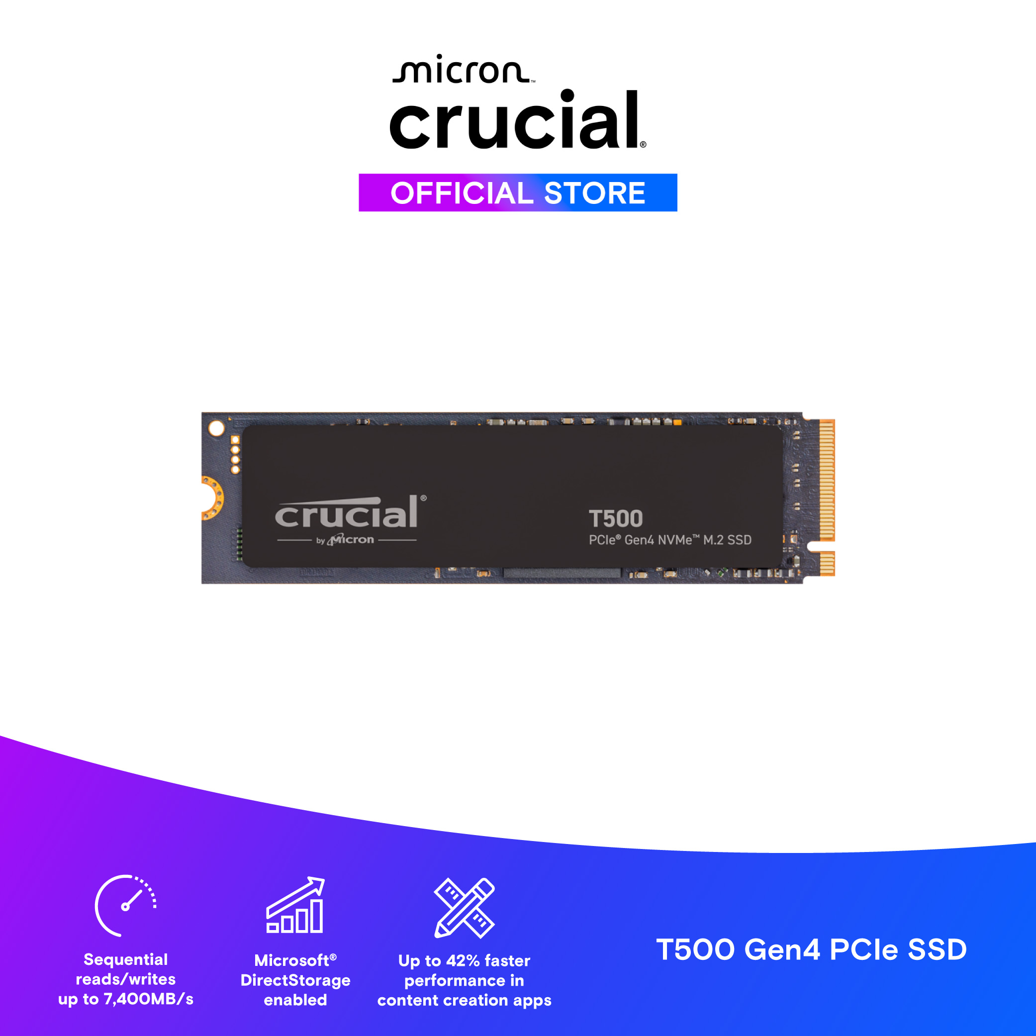 Crucial P310 PCIe Gen4 NVMe 2230 M.2 SSD (CTXXXXP310SSD2) Crucial