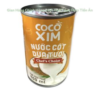 Nước cốt dừa chef's choice Cocoxim lon 400ml