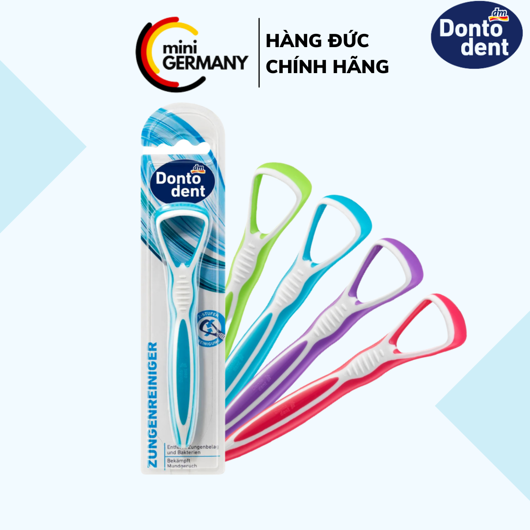 Dontodent Dụng cụ vệ sinh lưỡi - Cây cạo lưỡi nhựa cao cấp