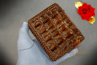 Bóp Ví da cá sấu ví 2 mặt Da Thật 100% ví da cá sấu nam bóp da cá sấu thật-BẢO HÀNH UY TÍN