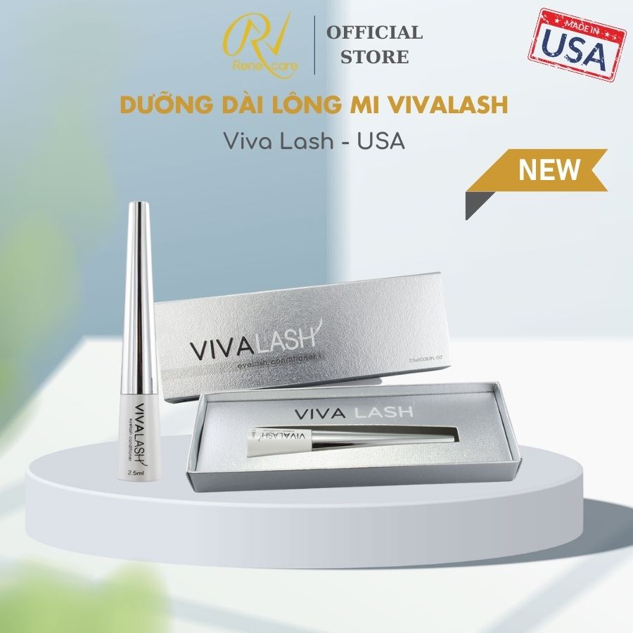 [CHÍNH HÃNG] Serum dưỡng dài và dày lông mi Viva Lash USA [Kích thích dưỡng dài mi cho đôi mi dài hơn, dày hơn và đen hơn; Tăng cường dưỡng chất nuôi dưỡng mi]