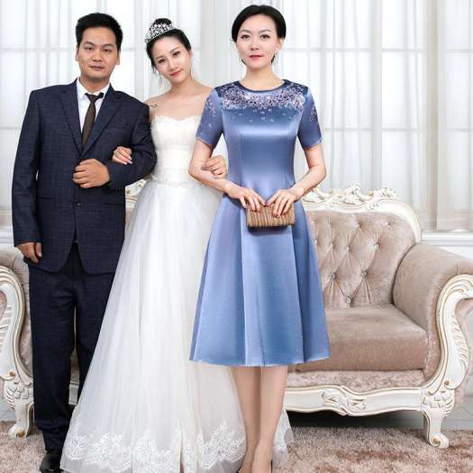 2020 mới phù dâu phù dâu váy sum họp bên trang phục dạ hội màu xanh nhỏ váy  chiều dài cơ thể của Hàn Quốc | Nhập Hàng Ngay Đi | Nhập