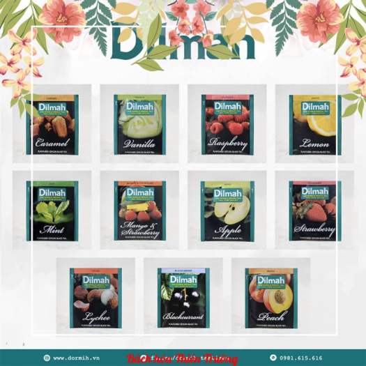 Trà Dilmah Hương Dâu Hộp 30g - 20 Túi Lọc