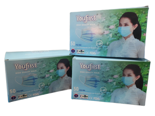 Khẩu trang y tế You First 4 lớp (50 chiếc/hộp)