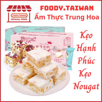 Kẹo Hạnh Phúc - Kẹo Nougat Hạnh Phúc - Kẹo Bông Tuyết Hạt Dẻ - Kẹo Hạnh Nhân Hàng Chính Hãng Bibizan - Foody.Taiwan