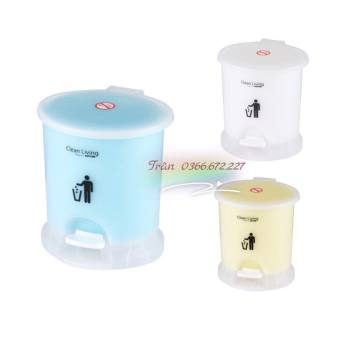 Thùng Rác Đạp Mini Trong Suốt