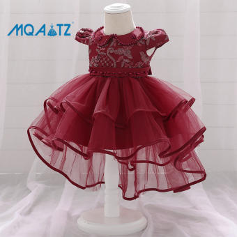 MQATZ Đầm Sinh Nhật  Cho Bé Gái, Đầm Công Chúa Đính Hạt Cườm 3-24 Tháng T1931XZ