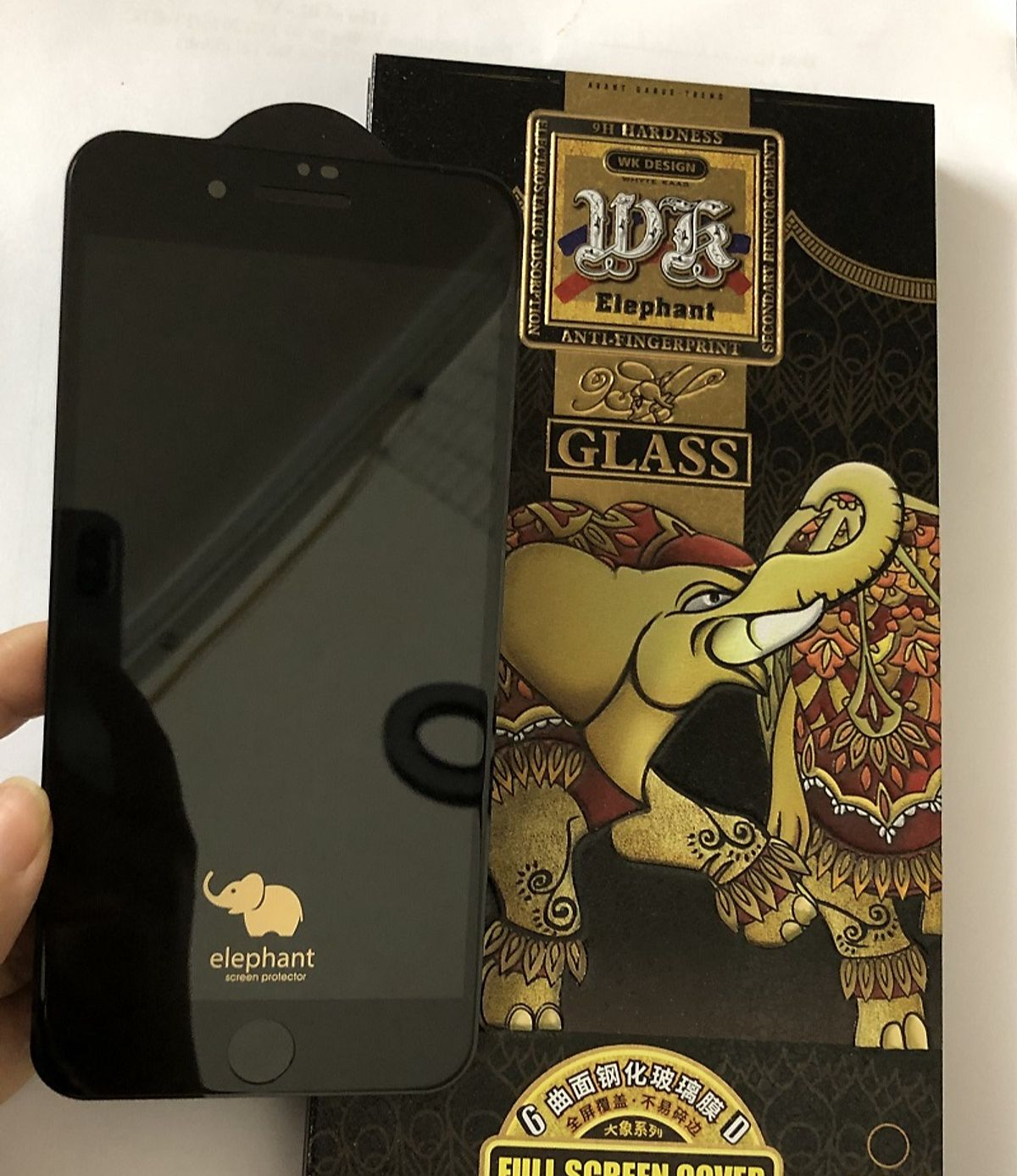 Chính Hãng - Kính Cường Lực iphone 15 15Pro Max 15Plus  14ProMax 13ProMax 12Mini 12 ProMax 11 Pro Max XS Max  XS  X  6 7 8 (Plus) con voi Elephant siêu cứng chịu lực Bảo vệ mắt