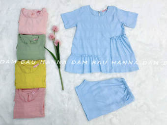 Đồ bộ bầu big size dễ thương cho bầu trẻ vải cotton cao cấp thoáng mát mùa mè không nhăn quần đùi có thun điều chỉnh bụng có size 90kg giá rẻ tphcm