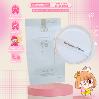 Lõi phấn nước dưỡng trắng cấp ẩm WHOO tone 21