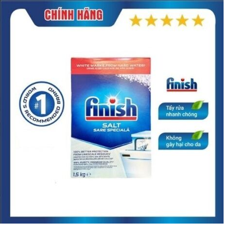 Muối Finish 1.5kg cho máy rửa chén bát