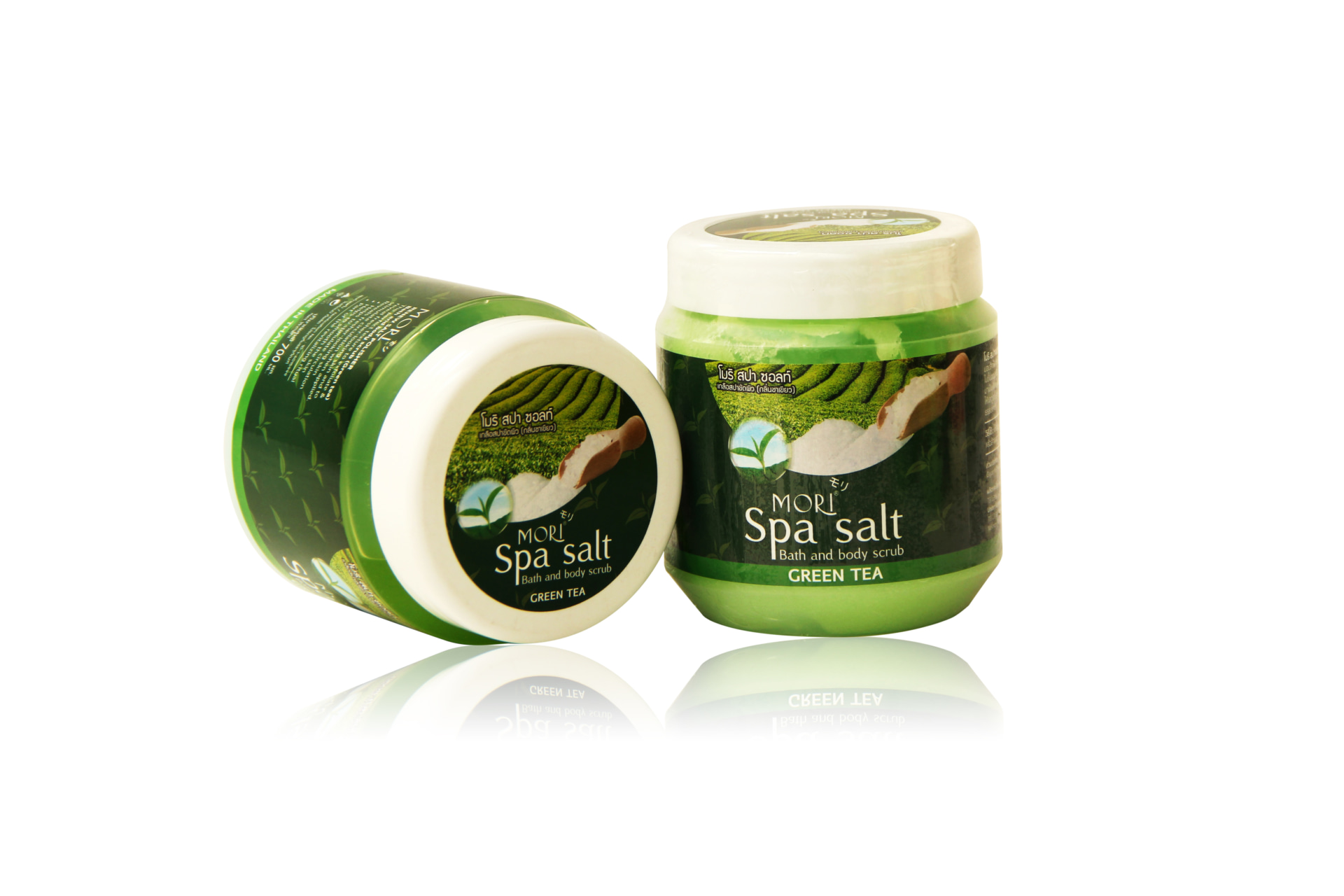 Muối tắm spa trà xanh mori 700gr/24
