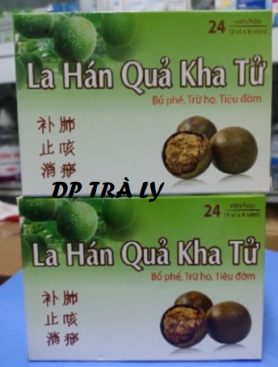 Kẹo ngậm la hán quả kha tử - hộp 24 viên