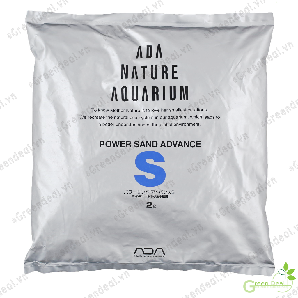 ADA - Power Sand Advance S (Bao 2 Lít) | Giá thể nền dinh dưỡng trồng cây trong hồ cá thuỷ sinh