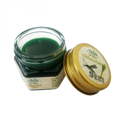Cao Sả Chống Côn Trùng Đốt Green Herb (Citronella Essence Balm) lọ 10g chĩnh hãng thái lan