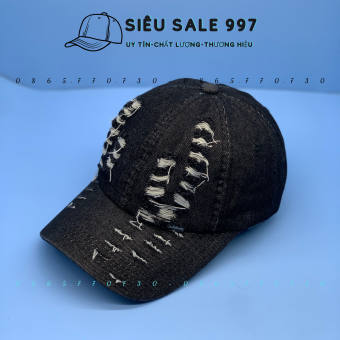 NÓN KẾT JEAN RÁCH PHONG CÁCH RÁCH BỤI, MŨ LƯỠI TRAI THỜI TRANG NAM NỮ CÁ TÍNH