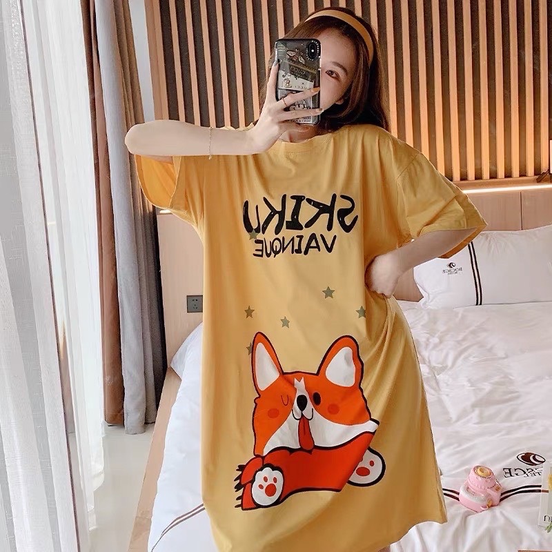 Đầm bầu - Váy mặc nhà - chất liệu cotton-mềm- mát -mịn