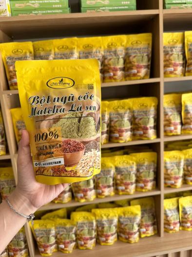 Mẫu Mới Bột Tan Mỡ Bụng Giảm Mở, Ngũ Cốc Matcha Lá Sen
