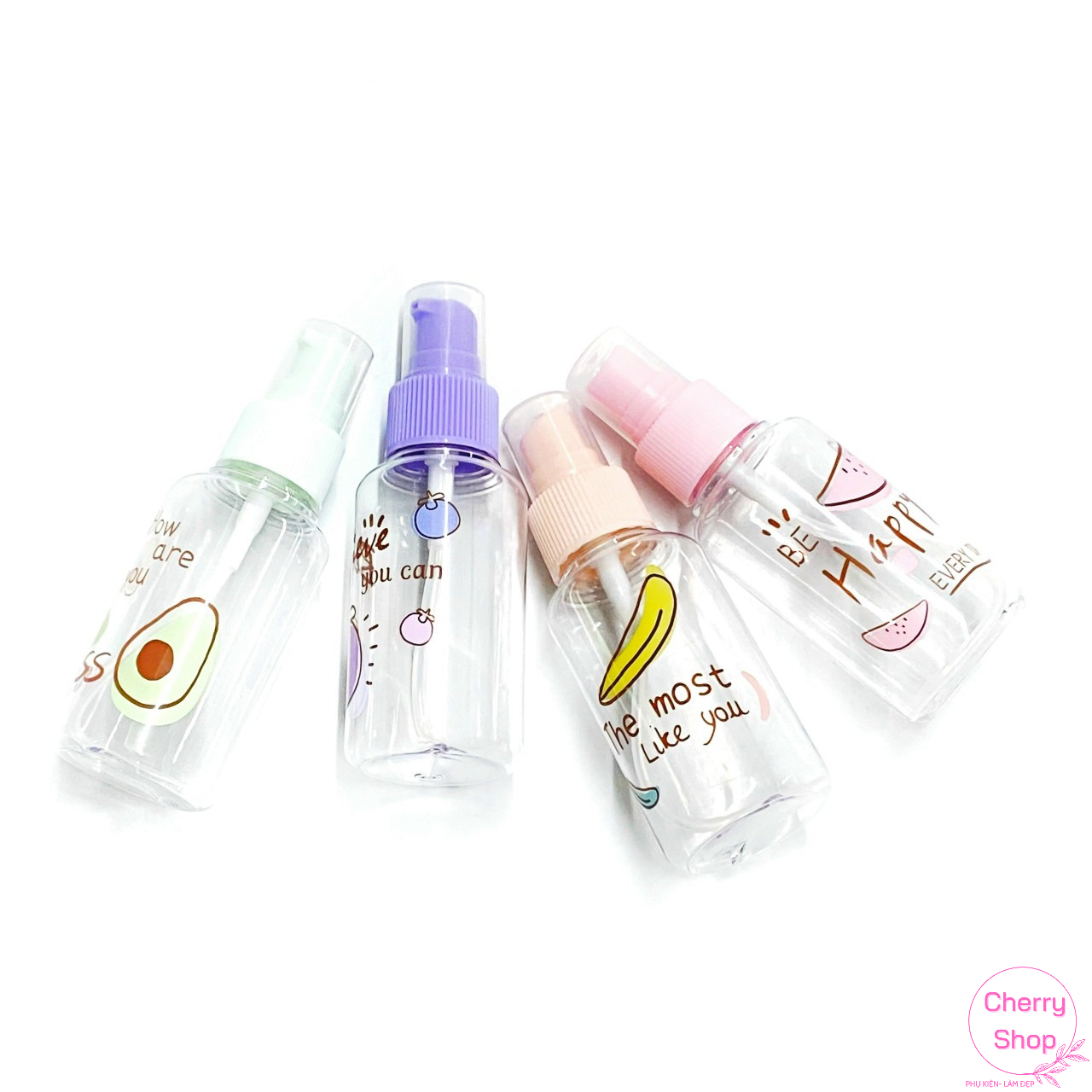 Chai Lọ Chiết Mỹ Phẩm Dầu Gội Sữa Tắm Hút Chân Không Tiện Lợi Nhiều Mẫu Mã