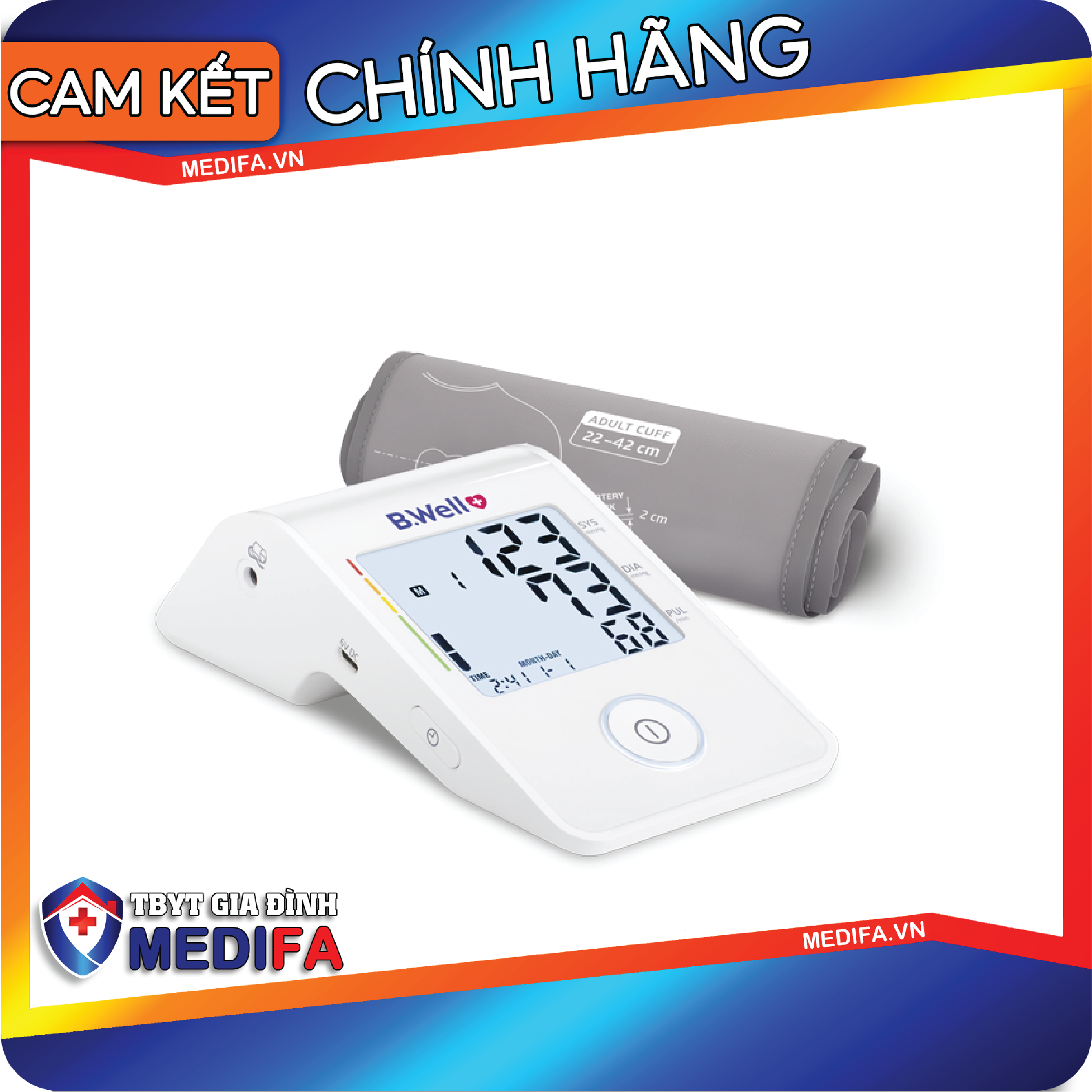 Máy đo huyết áp bắp tay B.Well Swiss MED-53