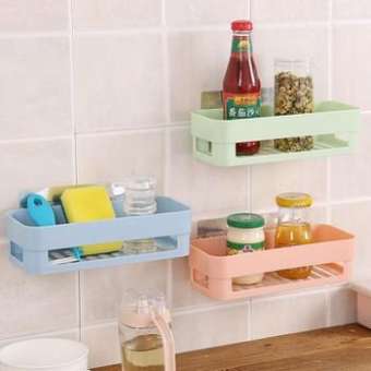 Kệ để đồ nhà tắm dán tường thông minh, không cần bắn vít mà vô cùng chắc chắn, nhựa PVC cao cấp, lắp ở nhà bếp, nhà tắm...SẢN PHẨM BÁN CHẠY 2019