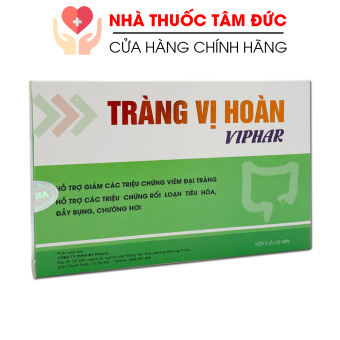 TRÀNG VỊ HOÀN VIPHAR giảm viêm đại tràng rối loạn tiêu hóa đầy bụng - Hộp 30 viên