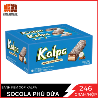 Bánh Kem Xốp Kalpa Socola Phủ Dừa Thái Lan Hộp 264G