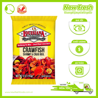 Bột Gia Vị Hải Sản Louisiana Crawfish Shrimp & Crab Boil Mỹ Siêu Ngon Gía Tốt - 142Gr