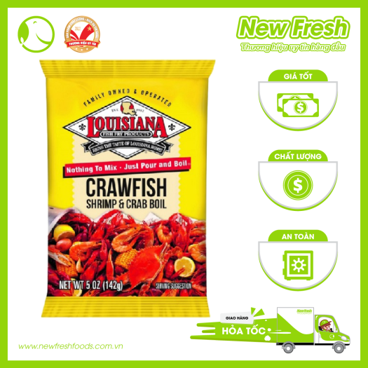 BỘT GIA VỊ LOUISIANA CRAWFISH SHRIMP & CRAB BOIL (454GR)