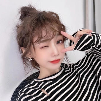 Tóc Mái Giả Xoăn Hàn Quốc, Tóc Giả Mái Xoăn Dễ Thương [Có clip, ảnh thật] phong cách Hàn Quốc giống tóc thật Qiqishop