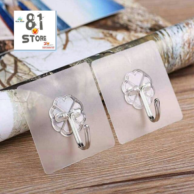 Combo 10 móc dán tường siêu dính trong suốt chịu lực 3d siêu bền đa năng